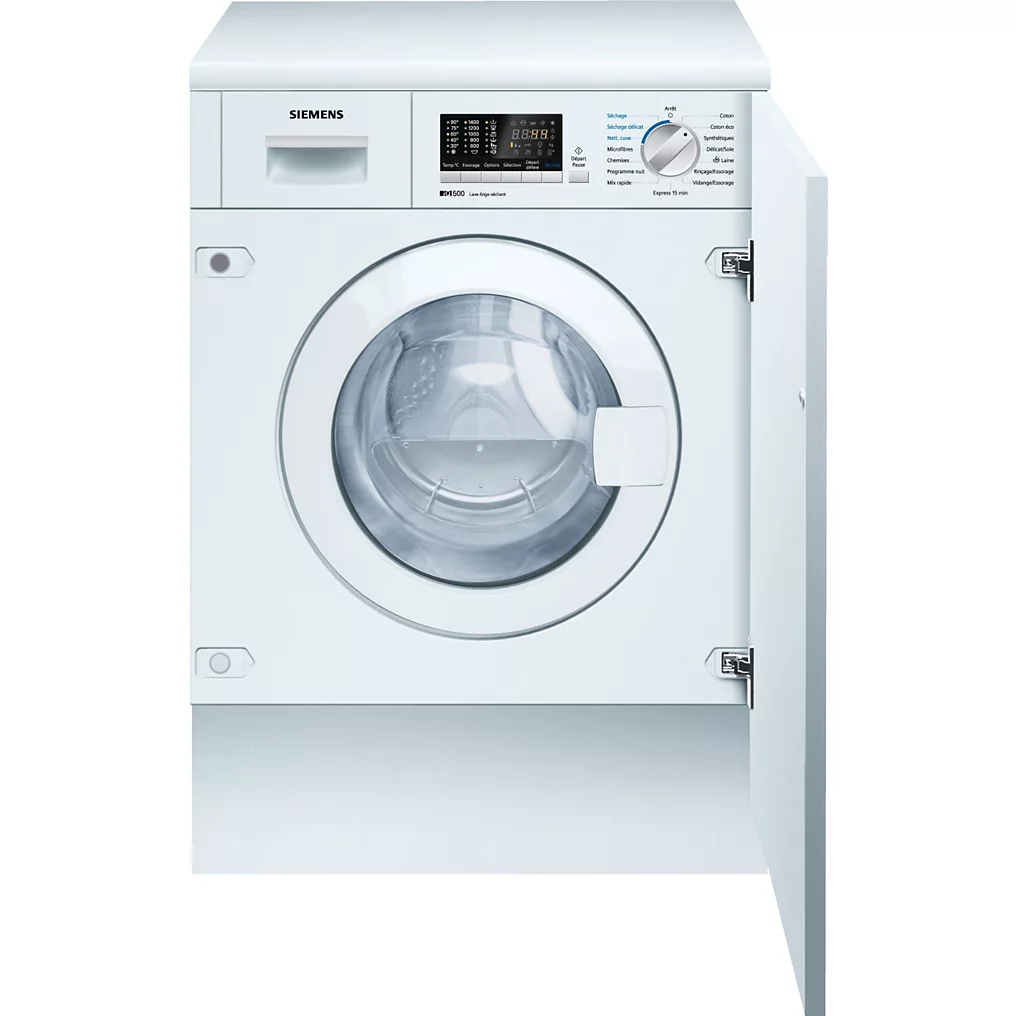 Lave-linge séchant Siemens WK14D543FR Blanc