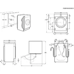 Lave linge séchant hublot encastrable AEG LWG88416BI – Image 3