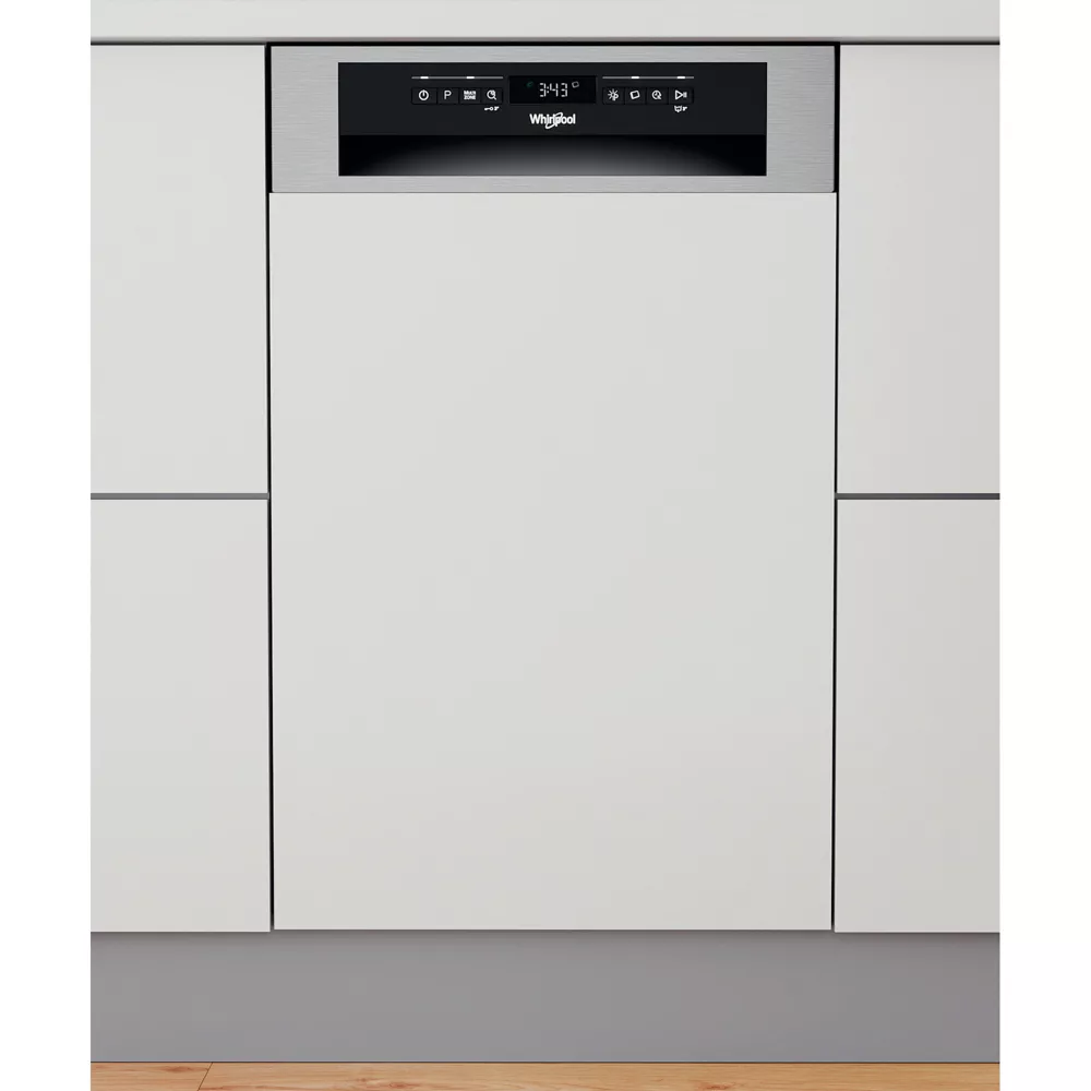 Lave-vaisselle encastrable Whirlpool WSBO3O34PFX avec technologie 6ème Sens – design moderne, 10 couverts, ultra silencieux