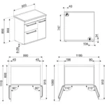 Piano de cuisson gaz SMEG CX93GMBL – Image 10