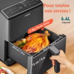 Friteuse sans huile COSORI Dual Blaze Noir + grille – Image 9