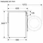 Lave linge séchant hublot BOSCH WNG25400FF – Image 3