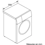 Lave linge hublot BOSCH WGB256A2FR – Image 3