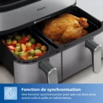 Airfryer PHILIPS Série 5000 Double bac 9,0L NA555/00 – Image 6