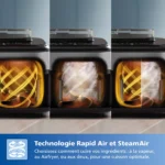 Airfryer PHILIPS Série 5000 Double bac 9,0L NA555/00 – Image 10