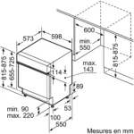 Lave vaisselle encastrable BOSCH SMI4HCS24E Serenity Série 4 Silence Plus – Image 10