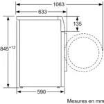 Lave linge hublot BOSCH WAN2828SFR Serenity Série 4 – Image 7