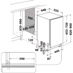 Lave vaisselle encastrable INDESIT DSIO3T224CE – Image 2