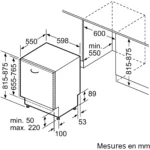 Lave vaisselle encastrable NEFF S175ECX12E Porte à Glissières – Image 6