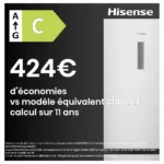 Réfrigérateur combiné HISENSE RB390N4BCC – Image 6