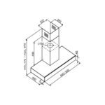 Hotte décorative murale DE DIETRICH DHB4674X – Image 3