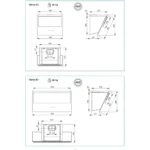 Hotte décorative murale FALMEC VERSO1420 Noire 85cm MURALE – Image 9