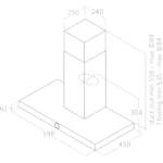 Hotte décorative murale ELICA LOL BL/A/60 – Image 4