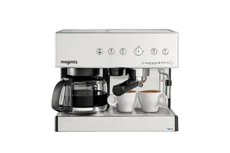 Combiné expresso cafetière Magimix EXPRESSO FILTRE AUTOMATIC CHROME MAT 11423