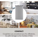 Congélateur armoire KLARSTEIN Garfield Eco L 64L - Gris – Image 8