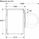 Sèche linge pompe à chaleur BOSCH WQG1450BFR – Image 3