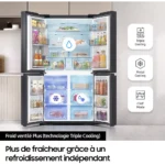Réfrigérateur multi portes SAMSUNG RF65DG9H0EB1 family hub avec AI vision – Image 2