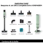 Aspirateur balai SAMSUNG Bespoke AI Jet Ultra 2 batteries VS90F40EEM/WD – Image 4