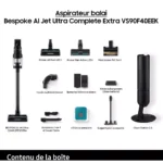 Aspirateur balai SAMSUNG Bespoke AI Jet Ultra 2 batteries VS90F40EEK/WD – Image 9